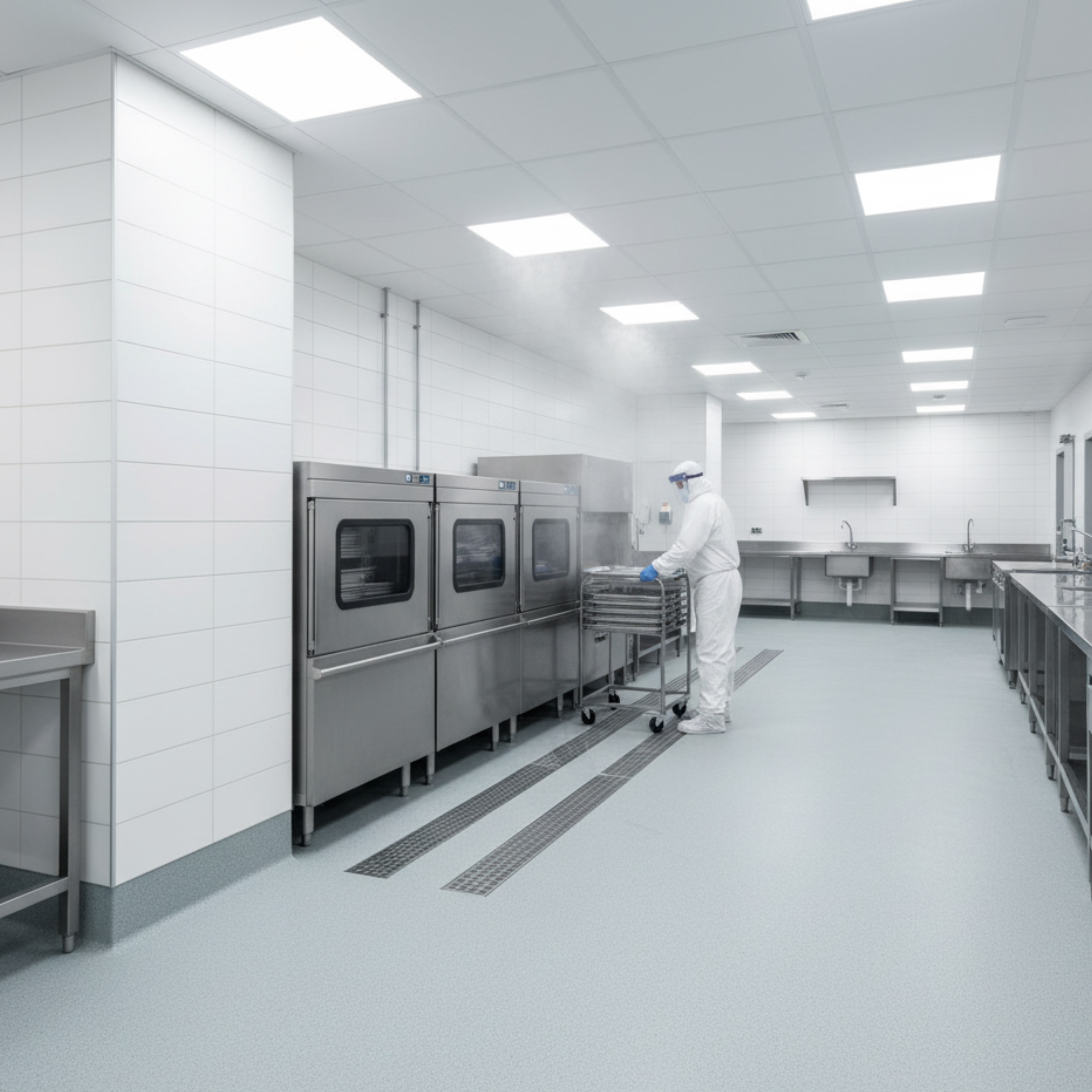 Hospital Kitchen & Wash-up Flooring